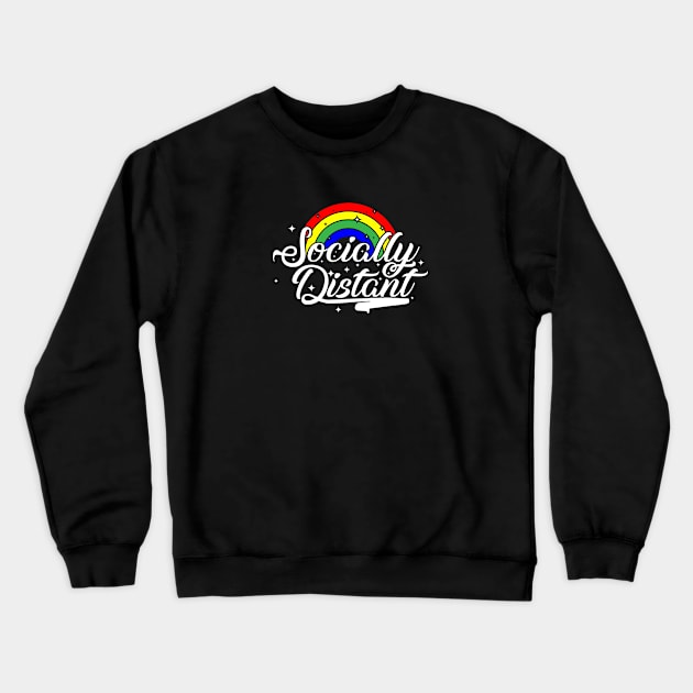 Socially Distant Crewneck Sweatshirt by jonah block